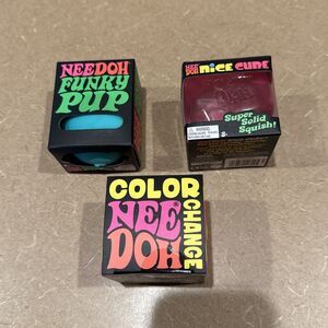 NeeDoh Squishy BUNDLE SET LOT Of 3 items Viral TikTok Gift Nee Doh Color Change